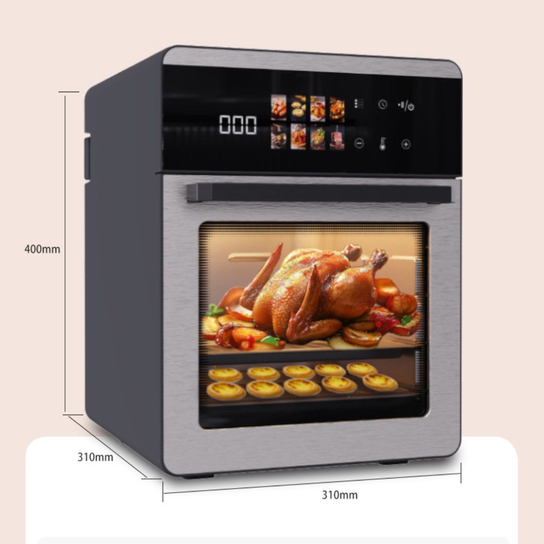 Air Fryer 20L Smart Digital – Cuptor Multifunctional cu Aer Cald, 1800W, Capacitate Mare, Ecran LED, 8 Programe