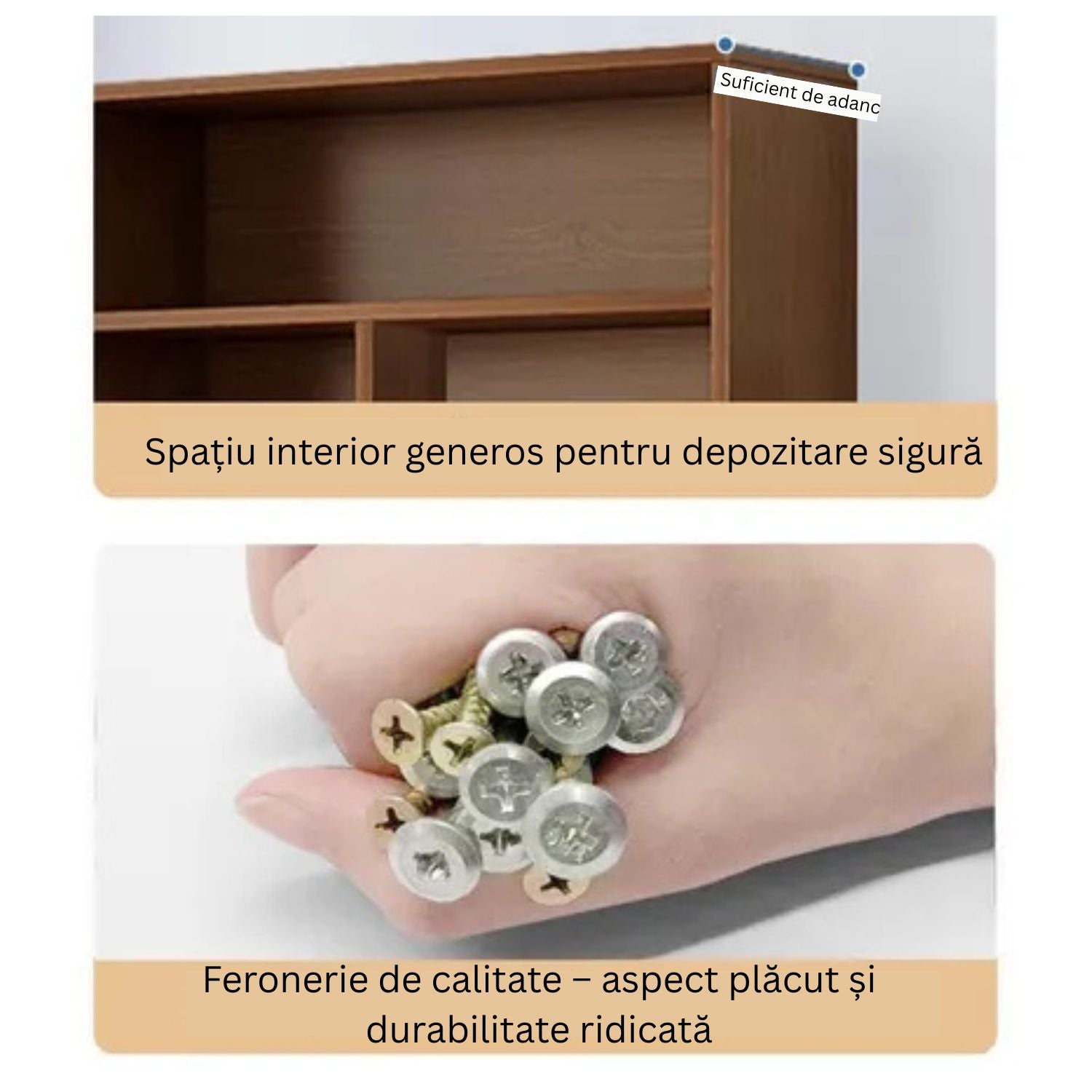 RESIGILAT - Bibliotecă cu 6 rafturi deschise, cadru lemn – alb/stejar negru, 180x60x24 cm