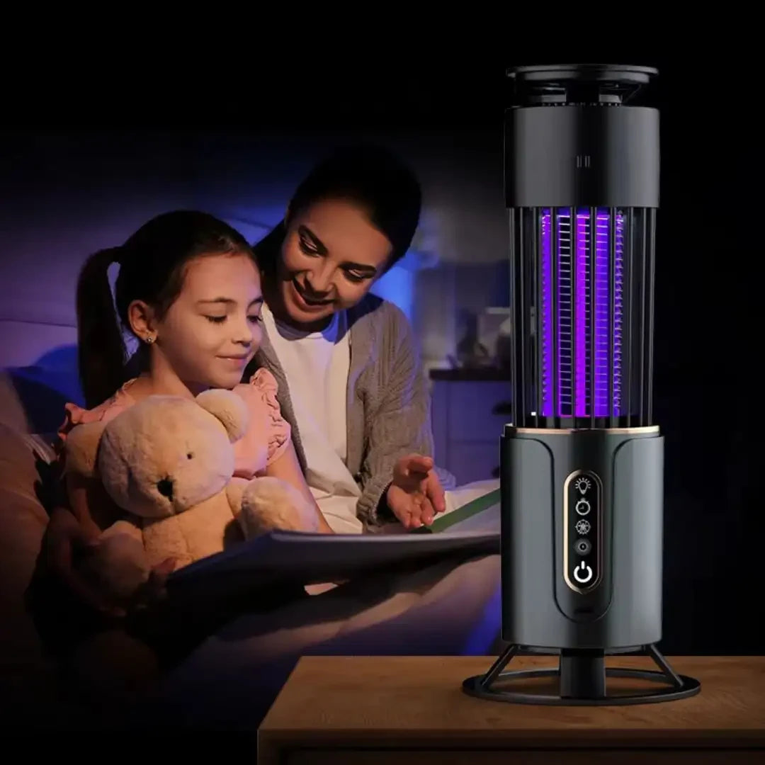 Lampa anti tantari UV cu zapper electric lumina ambientala pentru interior si exterior USB