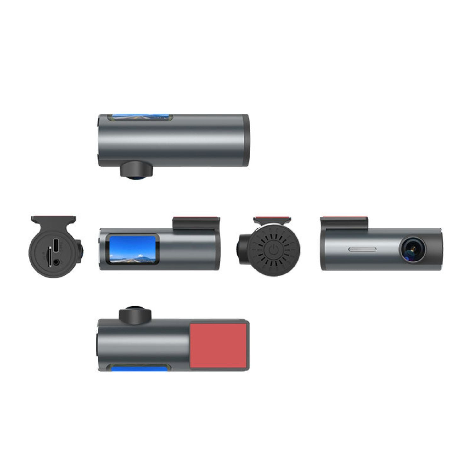 Camera auto DVR duala 4K fata + 1080P spate, WiFi, senzor G, unghi 140°, modul parcare 24H, ecran 1.5 inch