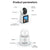 Camera video comunicare bidirectionala, ecran de 2.8 inch, monitorizare bebelusi, apeluri telefonice video, 360°, HD 1080p, infrarosu, detectare miscare, stocare in Cloud si pe card SD