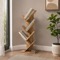 Biblioteca tip copac cu rafturi decorative 122 x 44 x 23,8 cm, PAL melaminat 18 mm