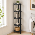 Suport flori si vase Lale cu 5 nivele, etajera decorativa pentru plante carti sau obiecte, cadru metalic + PAL melaminat 18 mm 40 x 160 cm, potrivita living balcon sau birou, stil modern scandinav