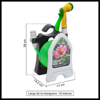 Set furtun gradinarit 10m 1/2" cu suport, plastic, 26x17x14cm - imagine 5