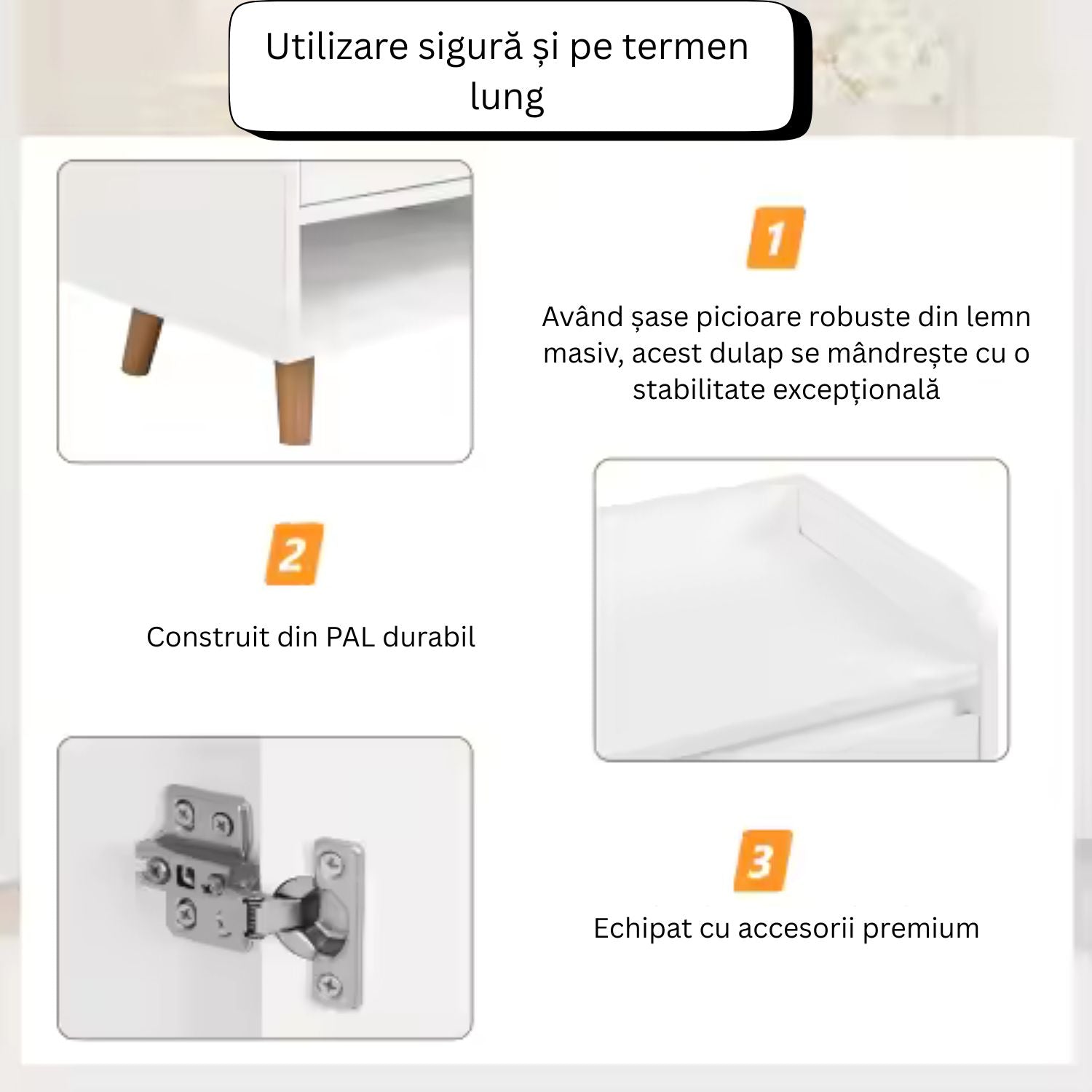 Dulap pantofi, din PAL, cu rafturi multiple – 120/140x32x100 cm, Alb/Gri