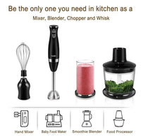 Set Blender 3 in 1 Sonifer SF-8044 cu putere 500W, Mixer vertical, functie Turbo, Multifunctional, alb - imagine 7