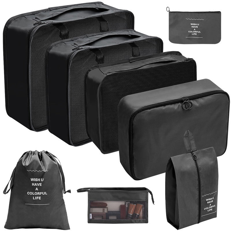 Set 10 organizatoare de bagaje – impermeabile, ușoare, pliante, cu mânere și fermoar dublu