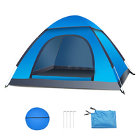 Cort camping cu deschidere automata pop-up, impermeabil, protectie UV, 2 usi - imagine 6