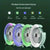 Mini ventilator de birou rotund cu LED RGB