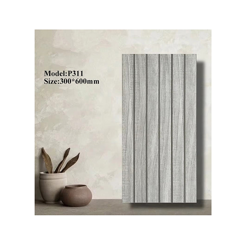 Tapet decorativ autoadeziv, aspect lemn vertical, 30x60cm, model 3D modern, pentru perete interior