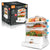 Aparat electric pentru gatit cu aburi, RAF R5238, 1200W, 3 niveluri, 3 x 4L, 38x28x29 cm, alb