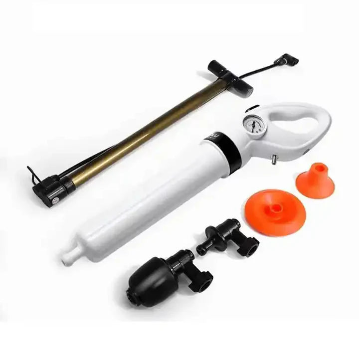 Pompa cu aer comprimat pentru desfundat chiuvete, Instalatii sanitare