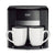 Aparat de cafea RAF 1000W cu 2 cani ceramice si lingura de masurare incluse, 420ml