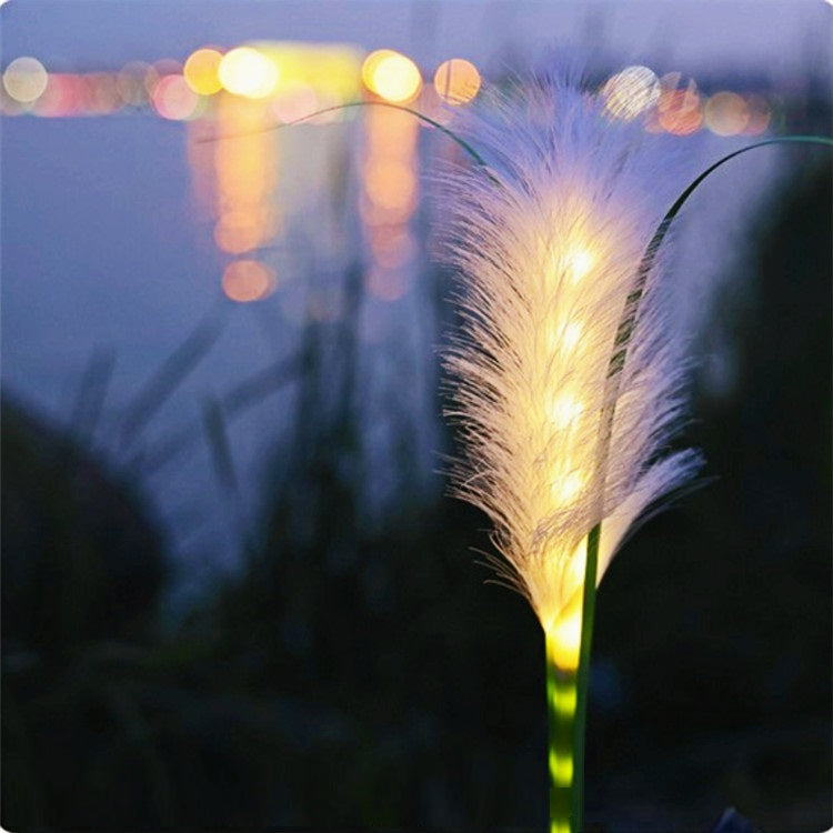 Set 2 lampi solare tip stuf de pampas pentru gradina