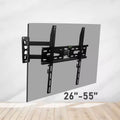 Suport TV perete 26-55 inch ( 66 cm - 140 cm), Maxim 30 kg, Ajustabil, VESA: până la 400 x 400 mm, Negru