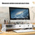 Suport multifunctional pentru monitor sau laptop, din PVC, cu 2 sertare