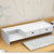 Suport multifunctional pentru monitor sau laptop, din PVC, cu 2 sertare