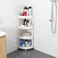 Etajera cu 4 rafturi pentru colt, coltar pentru living, baie, bucatarie 28 x 22 x 85cm - imagine 2