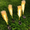 Set 2 Lampi Solare Decorative tip Iarba Pampas cu LED  70cm, lumina calda, IP66