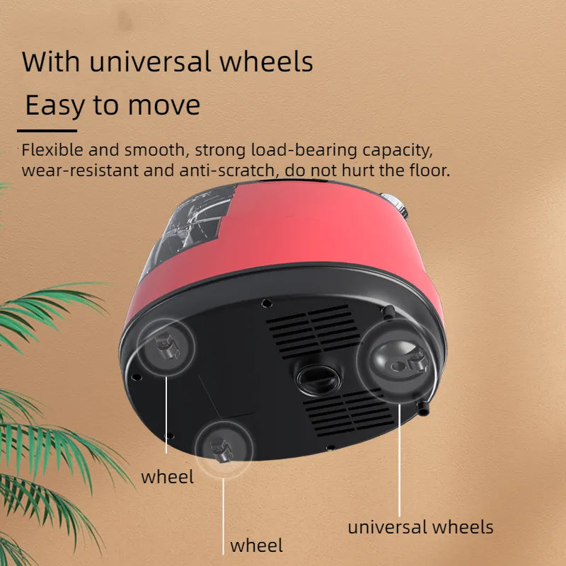 Aparat de Calcat cu Abur Vertical HOFFMANS 2 in 1 , 2000W, Profesional, Portabil, cu Masa de Calcat - Rosu