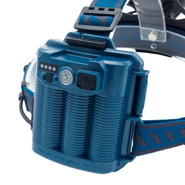 Lanterna Frontala LED 10W Indicator 3x18650 la USB P70 W644