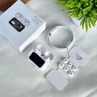 Casti wireless bluetooth A9 pro, cu Touch Screen si Anularea Zgomotului, Bluetooth 5.4,microfon HD, control tactil/touch