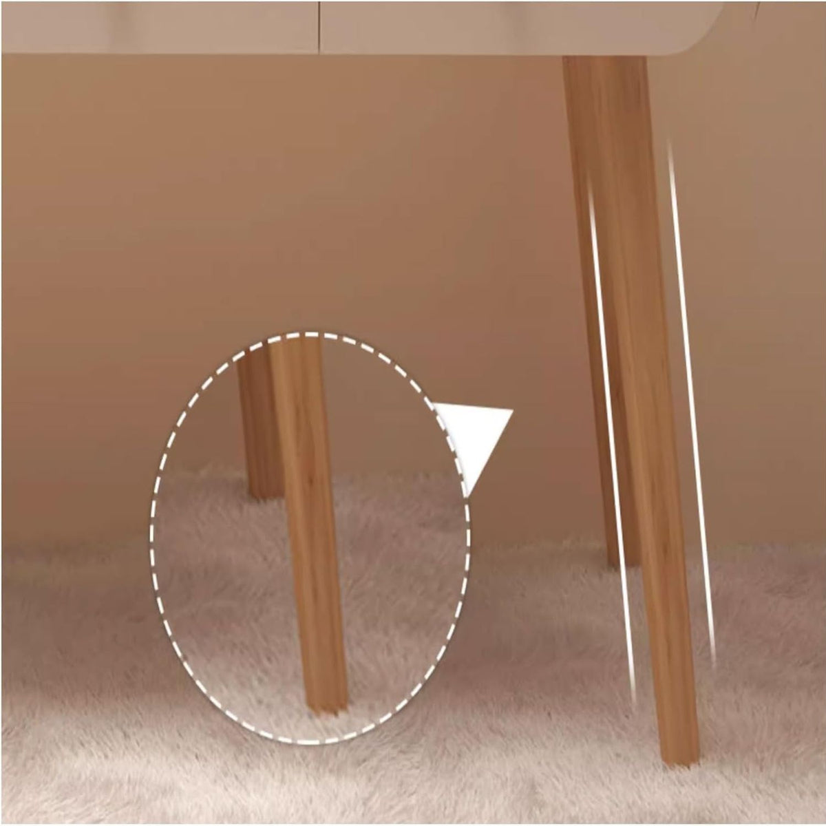 Masa toaletă cu oglindă LED tactilă, cu rafturi și sertare – MDF + lemn masiv, alb/gri, 100x120x40 cm