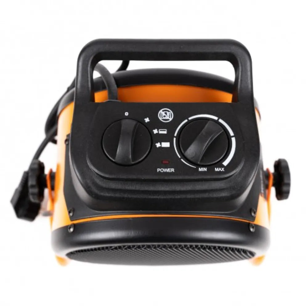 Aeroterma Electrica cu Rezistenta Ceramica, 220V, 3 trepte putere, flux aer 250 m³/h