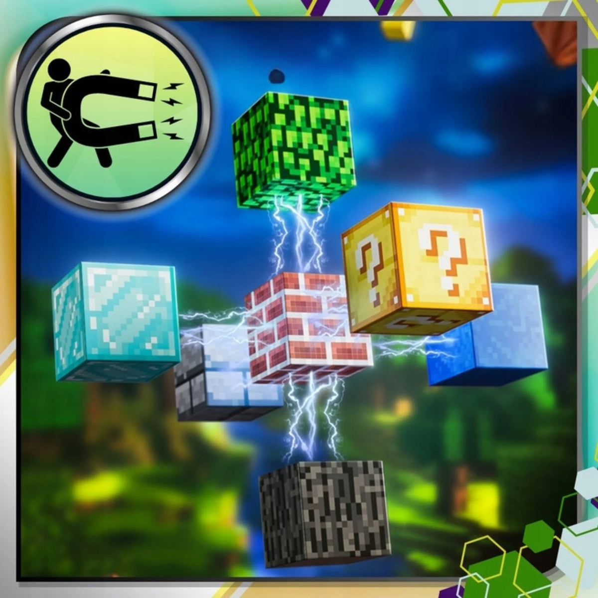 Blocuri magnetice de constructie 3D, 2.5 cm