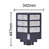 Lampa solara stradala 600W/800W/1000W, Telecomanda, suport metalic - imagine 6