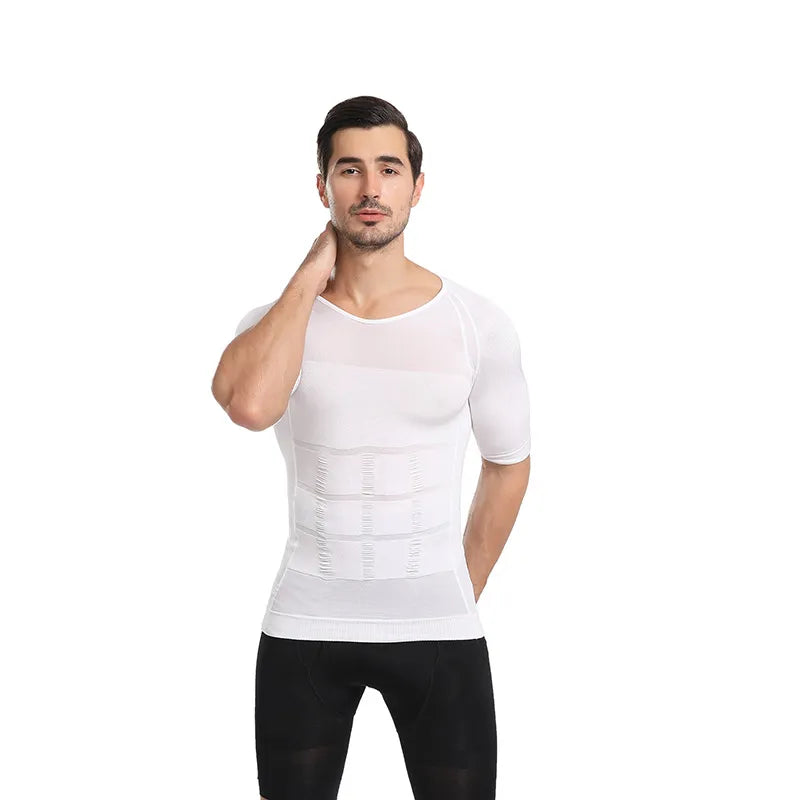 Tricou de slabit pentru barbati Slim'n Lift, grad de compresie 140D