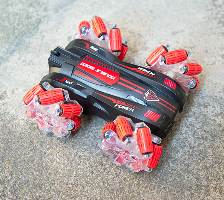 Masinuta de jucarie 4x4 cu control prin gesturi si telecomanda, off-road, fata dubla, lumini LED