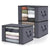 Organizator interconectabil pentru haine, lenjerie, prosoape, 90L, 60x43x35 cm