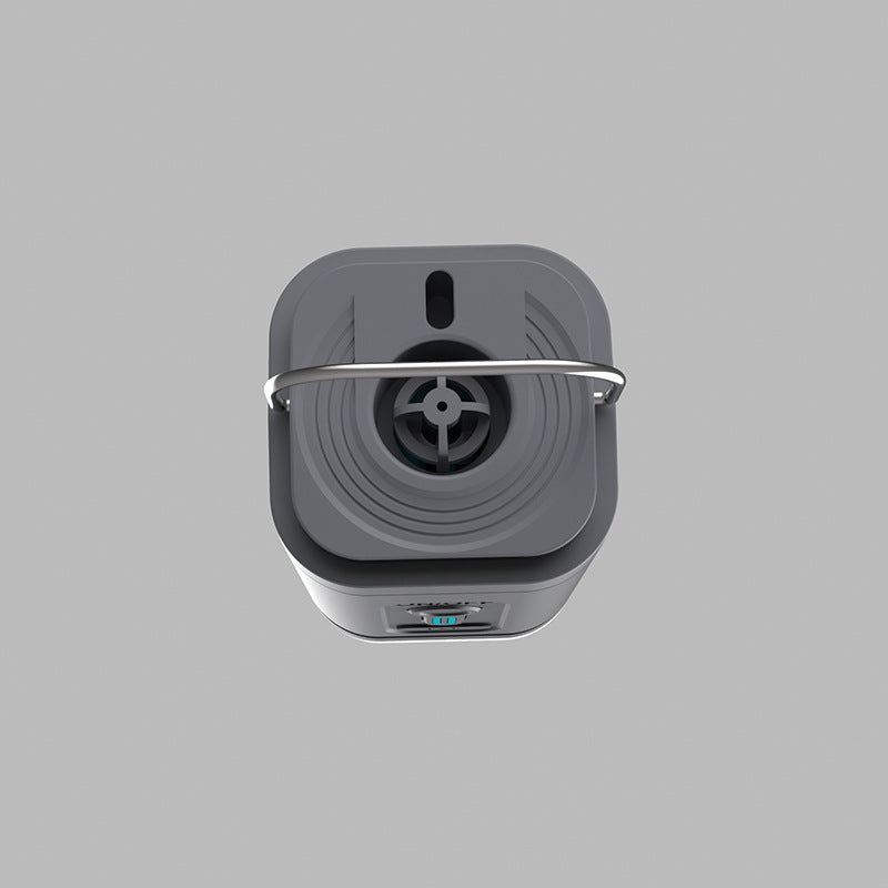 Pompa de aer electrică portabilă cu lanternă LED – 3 moduri luminoase, 5 duze, USB reîncărcabilă