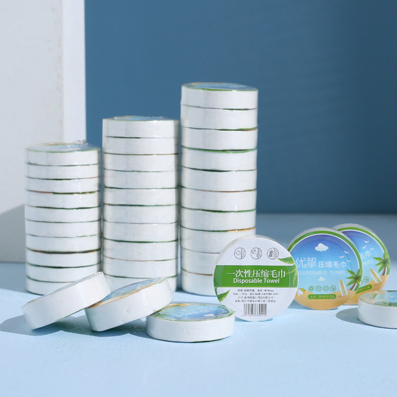 Set 10 prosoape comprimate de unica folosinta – 30x50 cm, model gros tip pearl