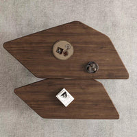 Set 2 mese cafea Gemini, design scandinav, model diamant, blat MDF 20mm - imagine 5