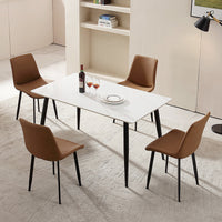 Masă de dining moderna din piatra sinterizata - imagine 3