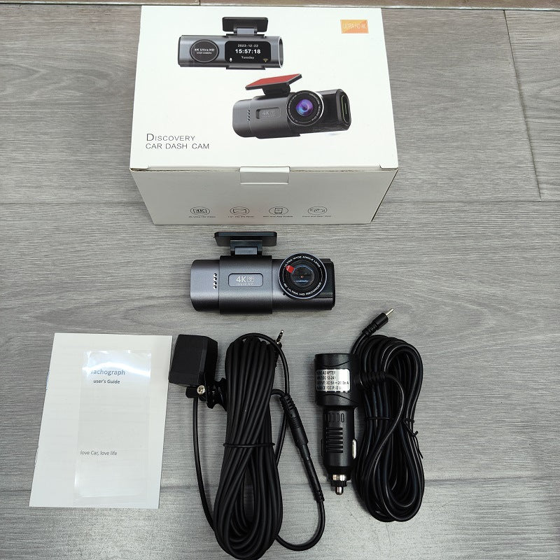 Camera auto duala 4K + 1080P cu WiFi, GPS, viziune nocturna si monitorizare parcare