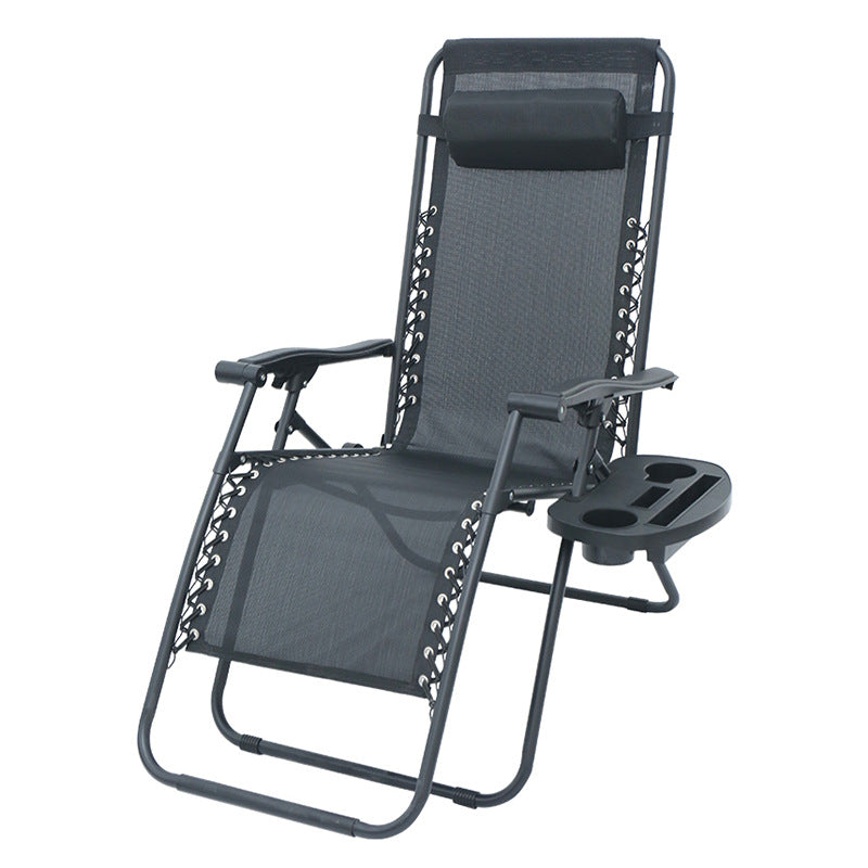 Set 2 sezlonguri Rabatabile Zero Gravity cu Suport pentru Pahar – Relaxare Totală Oriunde