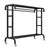 Suport dublu de umerase pentru haine, cu 1 suport de pantofi, din metal, cu raft depozitare deasupra – 50KG greutate maxima, 150 x 110 x 50cm