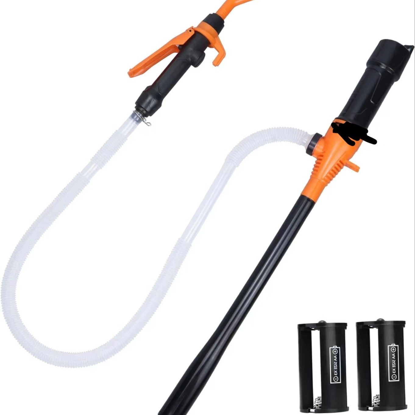 Pompa electrica transfer lichide 97,7 cm – cu furtun 89,9 cm, alimentare pe baterii