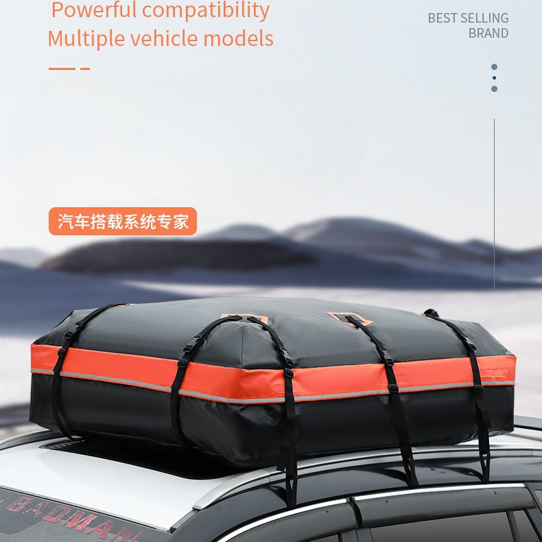 Portbagaj auto tip geanta impermeabila cu prindere universala – pliabila, cu husa si covoras protectie