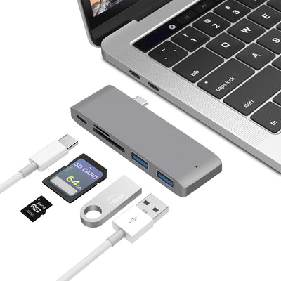 Adaptor HUB 5 in 1 USB-C 3.1 pentru Macbook Pro