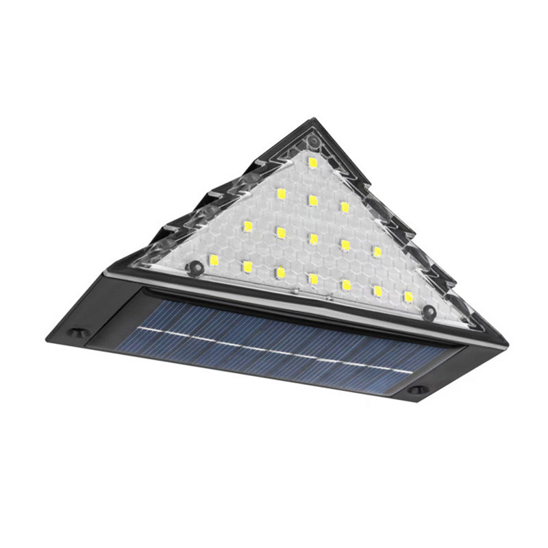 Set 2 Lampi Solae LED pentru Trepte si Terasa – Triunghiulara, 22 LED, Lumina Calda, Impermeabila
