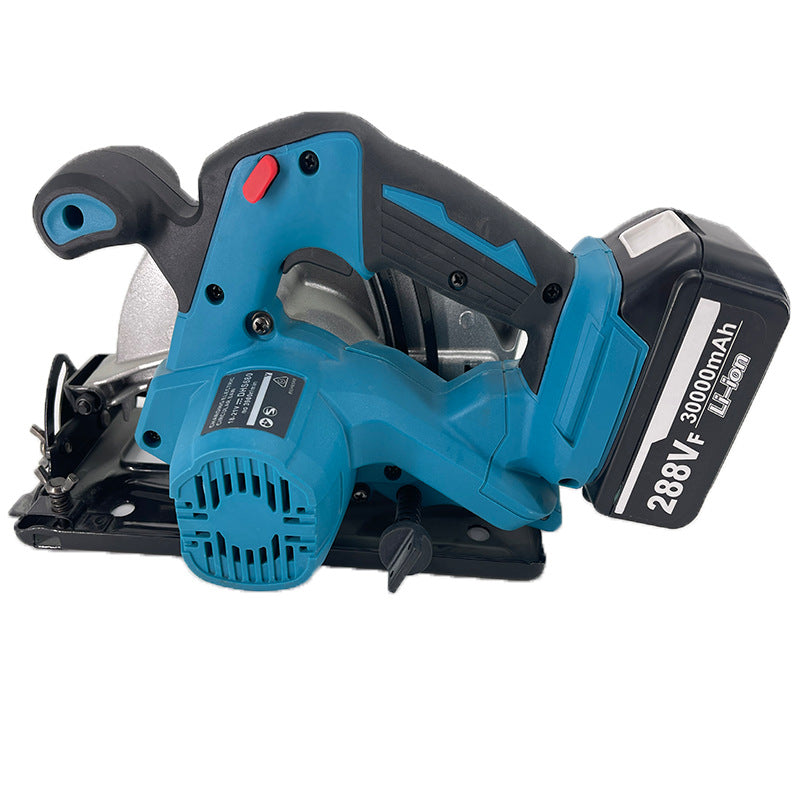 Fierastrau circular de mana, brushless, fara fir, 7 inch, 165 mm, 48V, cu 2 acumulatori, 30000mah