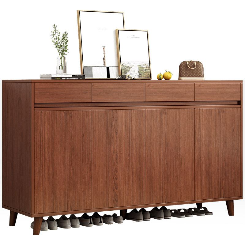 Dulap pentru pantofi cu 4 sertare și 4 compartimente spatioase, 160x30x92cm