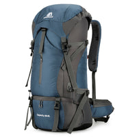 Rucsac drumetie 70L cu husa ploaie si sistem prindere echipament 70x32x23 cm - imagine 5
