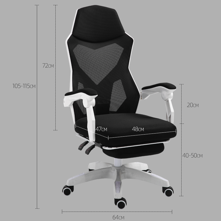 Scaun de Gaming Ergonomic Predator cu spătar ventilat și design futurist