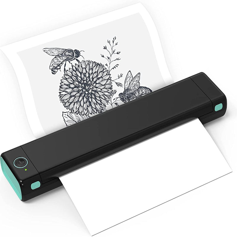 Mini imprimanta termica A4, portabila, wireless, bluetooth, cu acumulator, compatibila iOS/Android