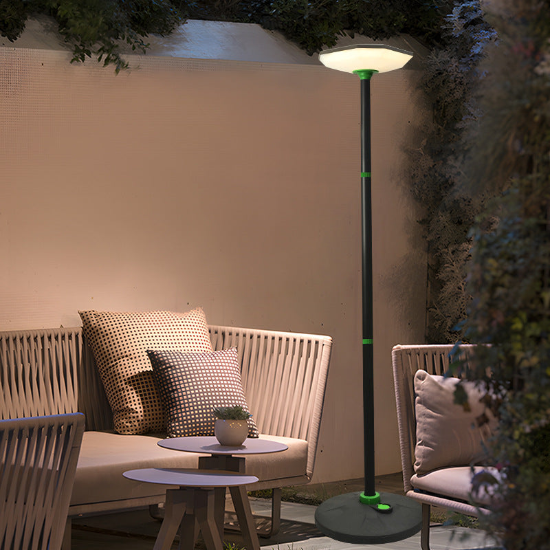 Lampa solara LED 200W, iluminare inteligenta in 3 culori, telecomanda si stalp inclus